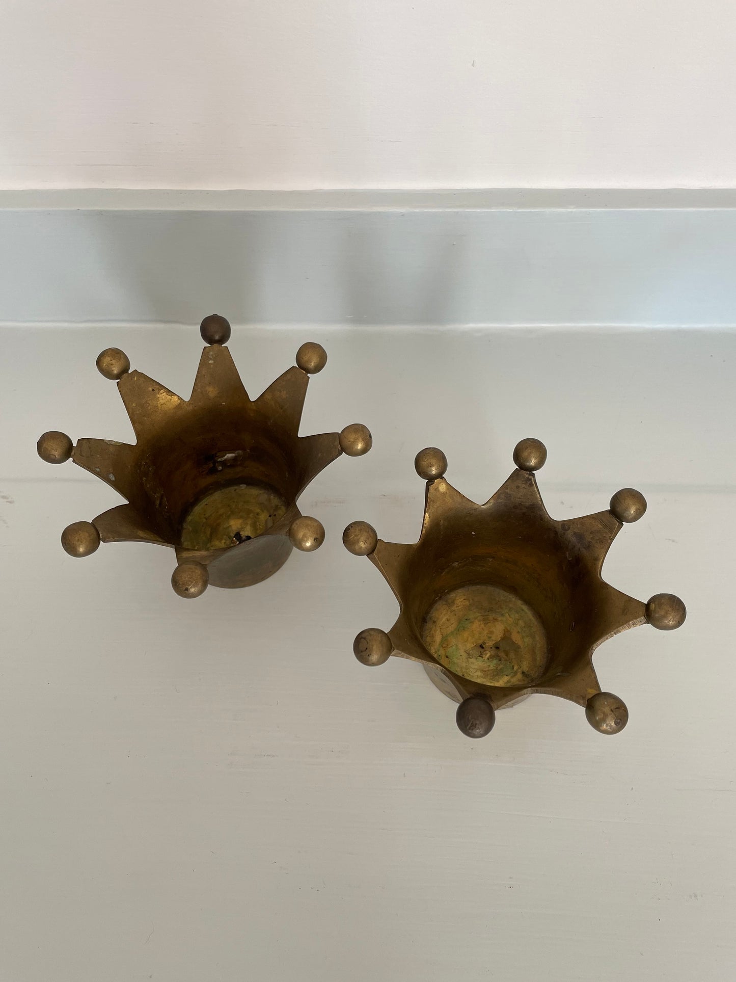 Brass Jester Candle Holders