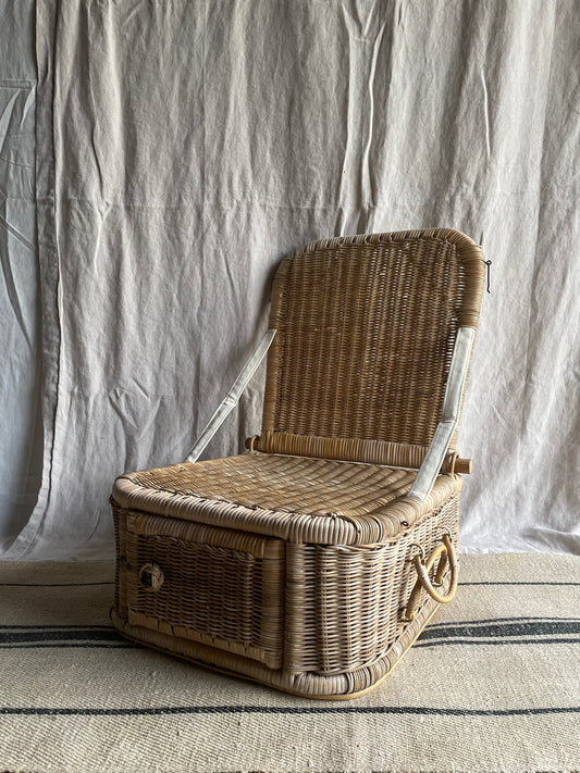 Wicker Folding Beach Chair