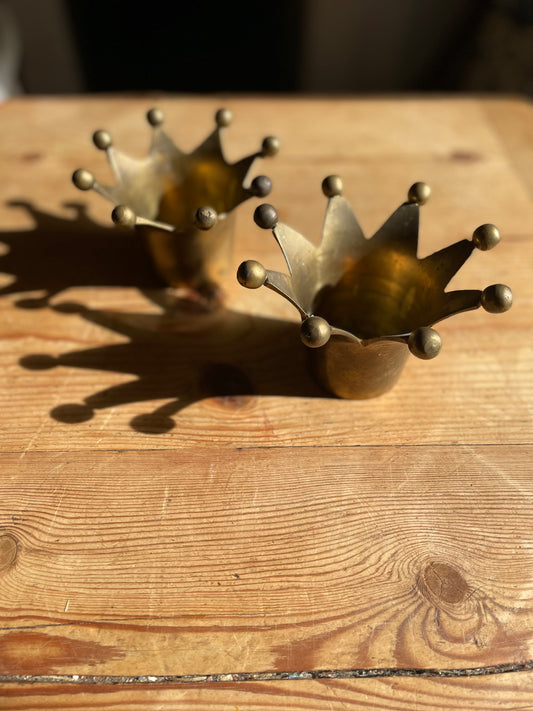 Brass Jester Candle Holders